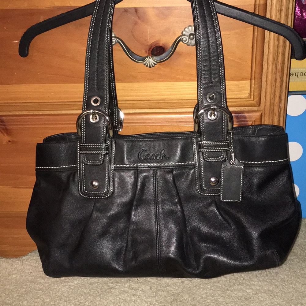Black coach purse